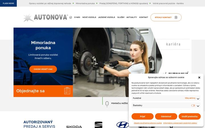 Screenshot ta' autonova.sk