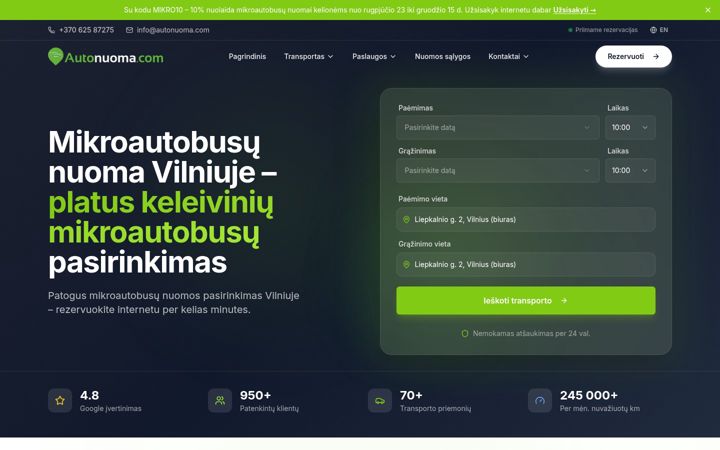 Screenshot von autonuoma.com