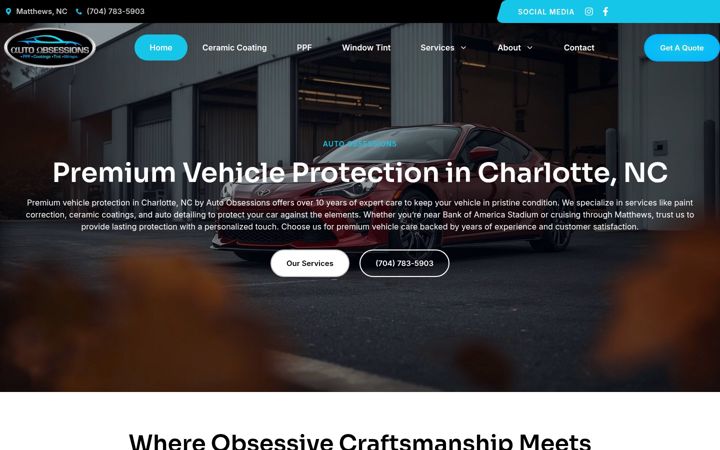 Screenshot of autoobsessionscharlotte.com