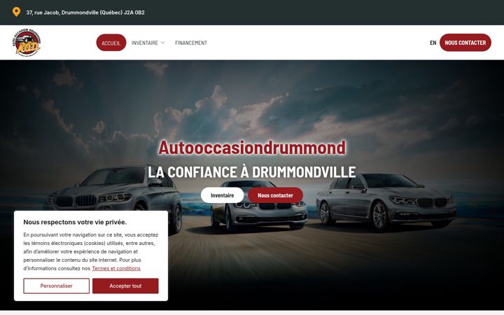Screenshot von autooccasiondrummond.com