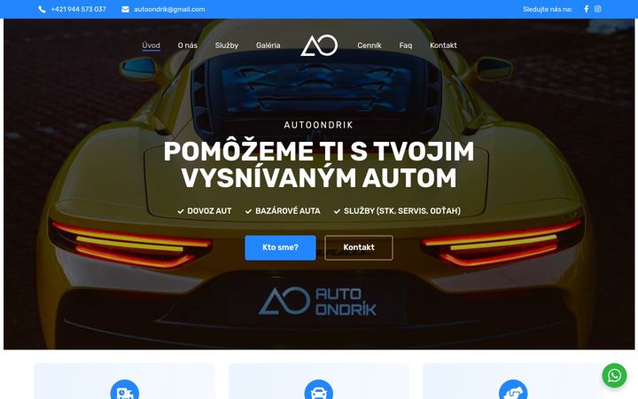Skærmbillede af autoondrik.sk