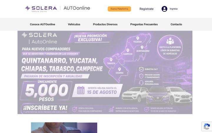 Screenshot of autoonline.com.mx