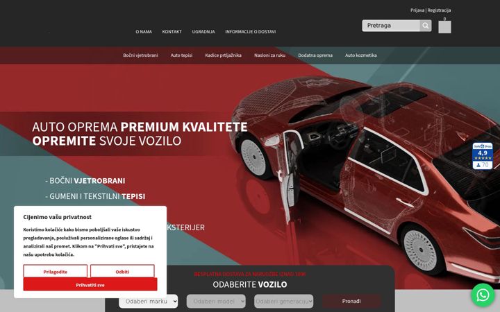 Screenshot of autooprema.com.hr