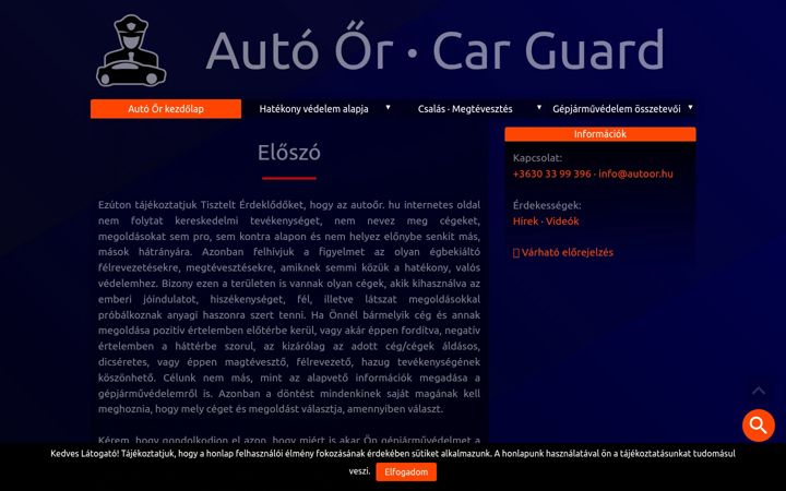 Kuvakaappaus sivustosta autoor.hu