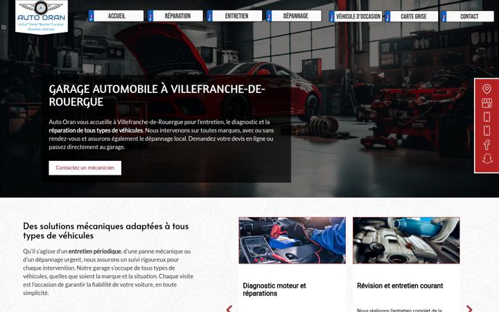 Screenshot of autooran.fr