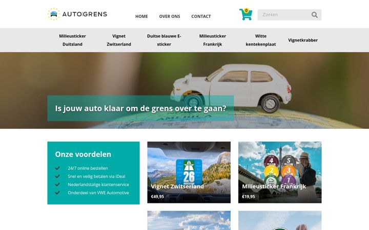 Kuvakaappaus sivustosta autooverdegrens.nl
