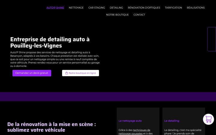 Screenshot of autop-shine.fr