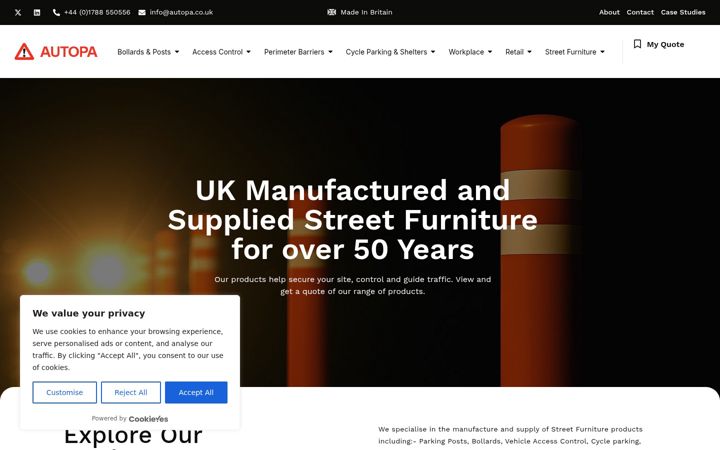 Screenshot of autopa.co.uk
