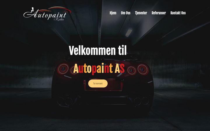 Screenshot of autopaint.no