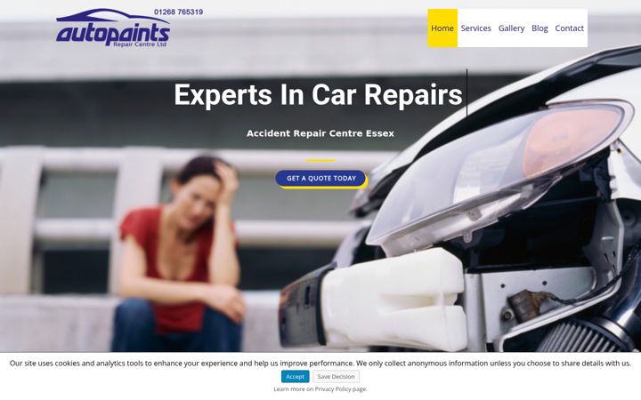 Skjámynd af autopaintsarc.ltd