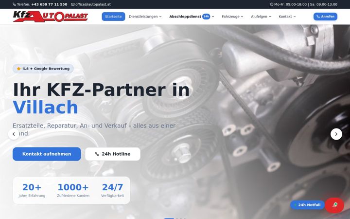 Screenshot of autopalast.at