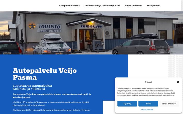 Screenshot of autopalvelupasma.fi