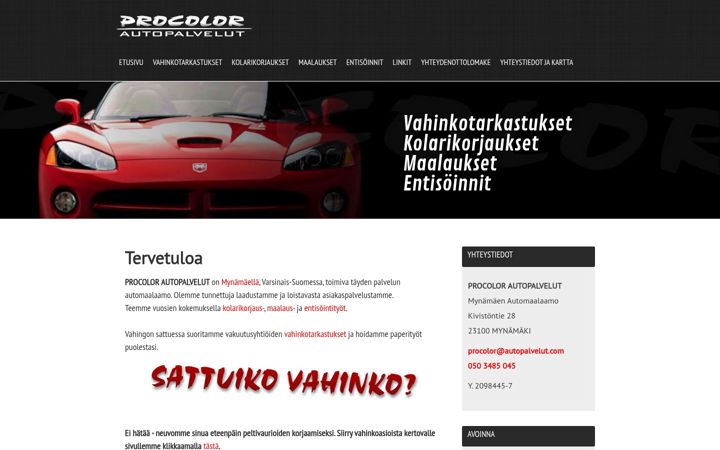 Screenshot of autopalvelut.com