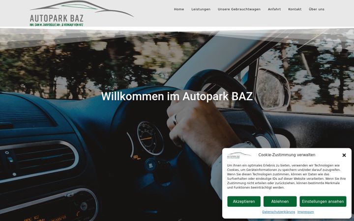 Screenshot of autopark-baz.de