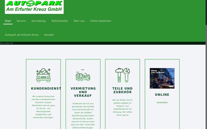 Screenshot of autopark-erfurt.de