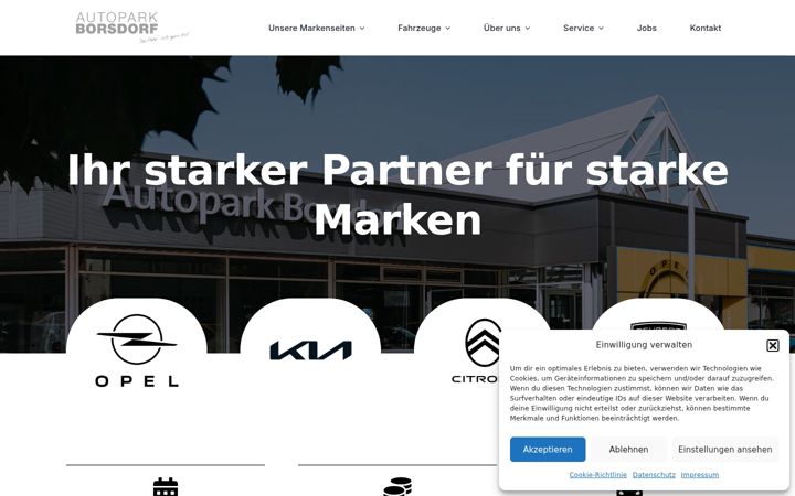 Screenshot of autoparkborsdorf.de