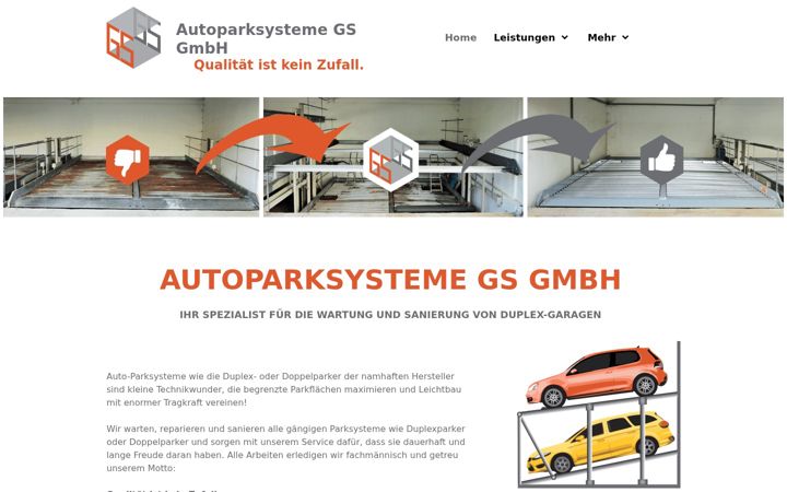 Screenshot of autoparksysteme-gs.de