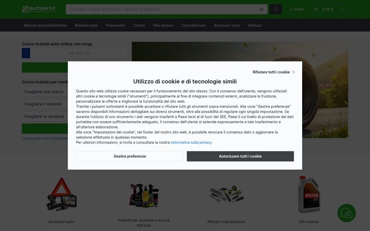 Screenshot of autoparti.it