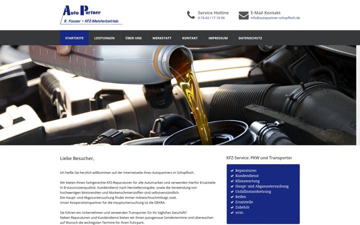 Screenshot of autopartner-schopfloch.de
