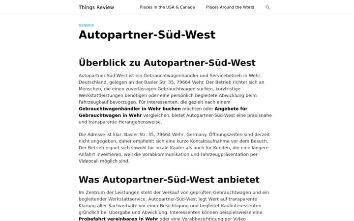 Skärmbild av autopartner-suedwest.de