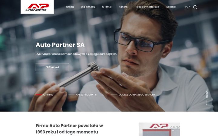 Skærmbillede af autopartner.com