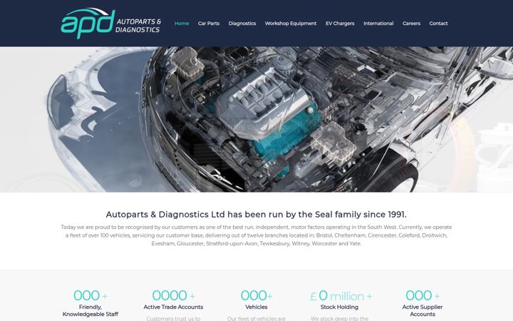 Screenshot of autopartsanddiagnostics.com