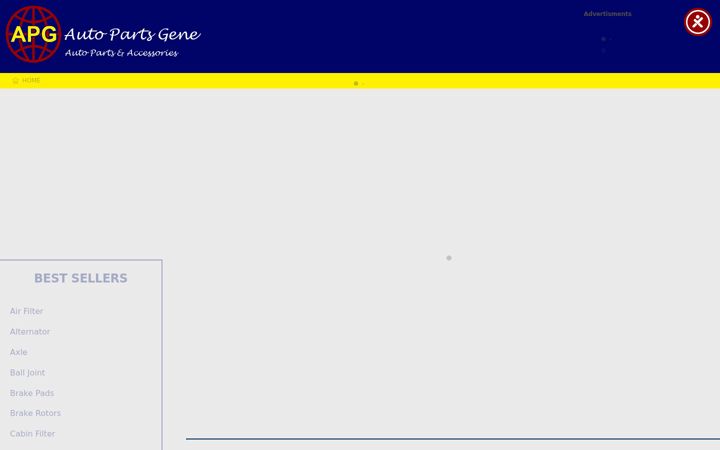 Screenshot of autopartsgene.net