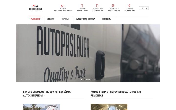 Screenshot of autopaslauga.lt