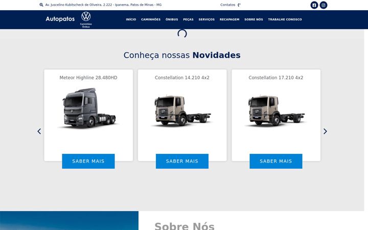Screenshot of autopatos.com.br
