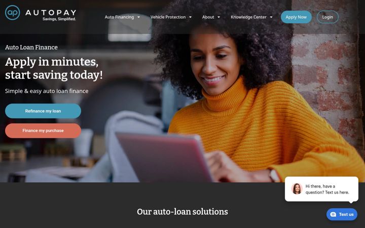Screenshot of autopay.com