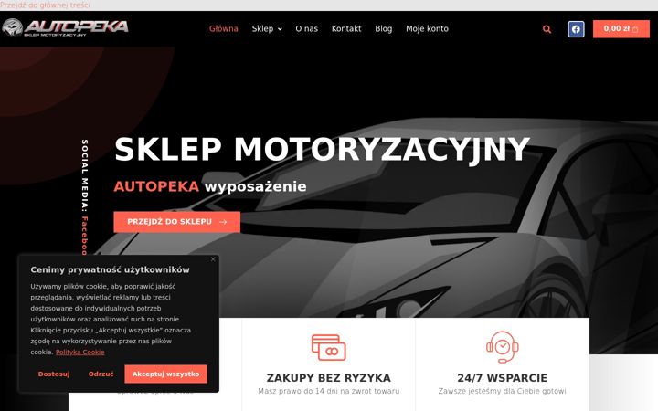 Screenshot of autopeka.pl