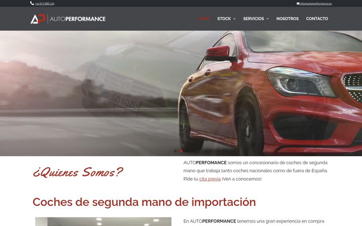 Екранна снимка на autoperformance.es