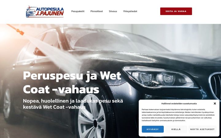 Screenshot of autopesulapajunen.fi