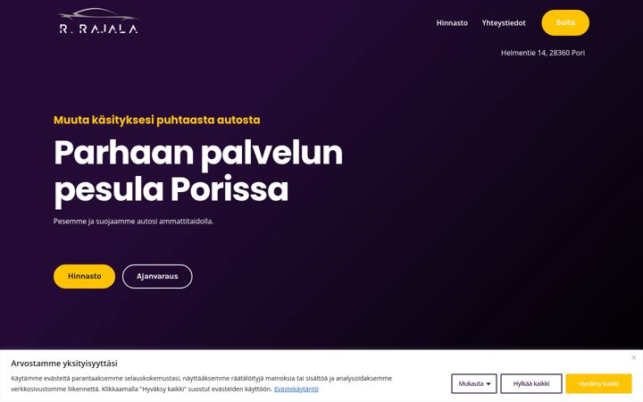 Screenshot of autopesularajala.fi