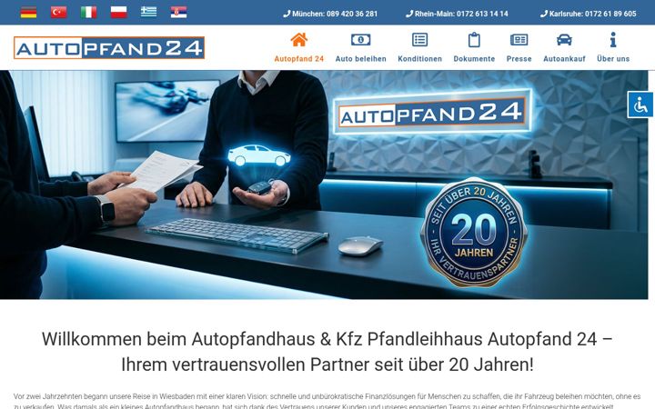 Screenshot of autopfand24.de