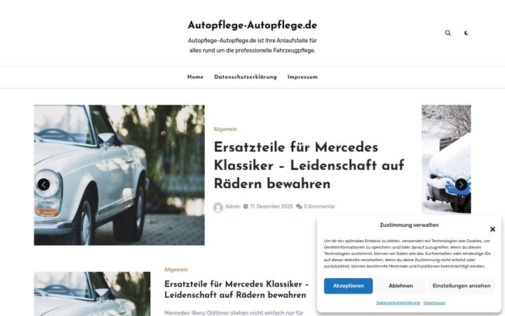 Screenshot of autopflege-autopflege.de
