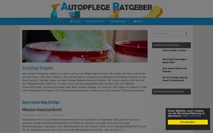 Skjámynd af autopflege-ratgeber.com
