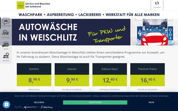Екранна снимка на autopflege-weischlitz.de