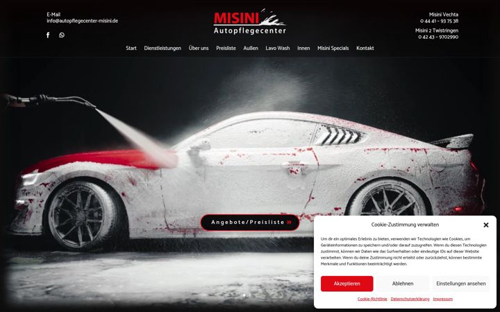 Screenshot of autopflegecenter-misini.de