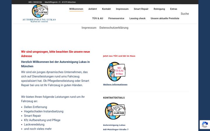 Snímek obrazovky autopflegelukas.de