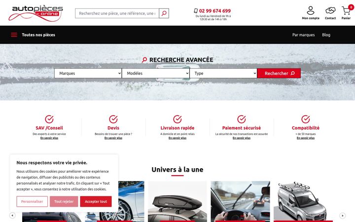 Screenshot ta' autopieces-online.fr