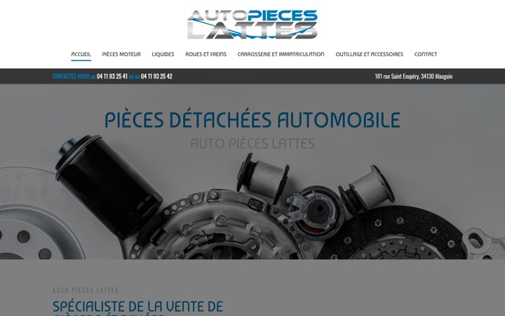 Screenshot ta' autopieceslattes34.fr