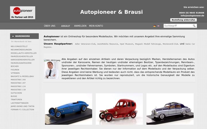 Snímek obrazovky autopioneer.de