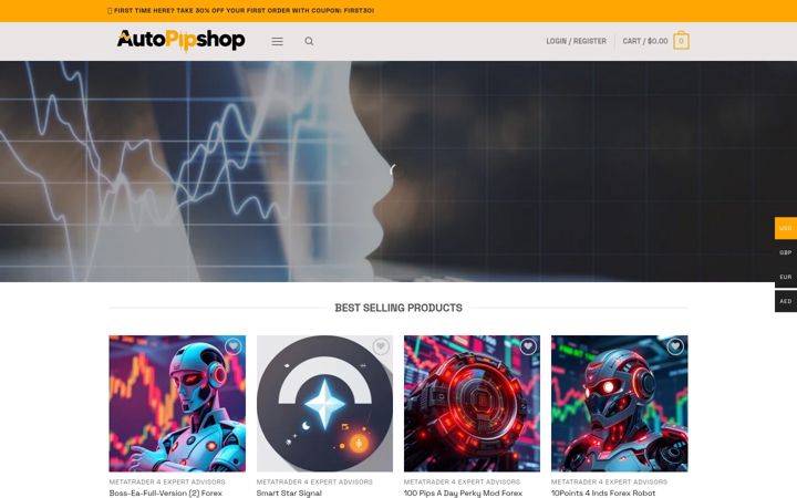 Screenshot of autopipshop.com
