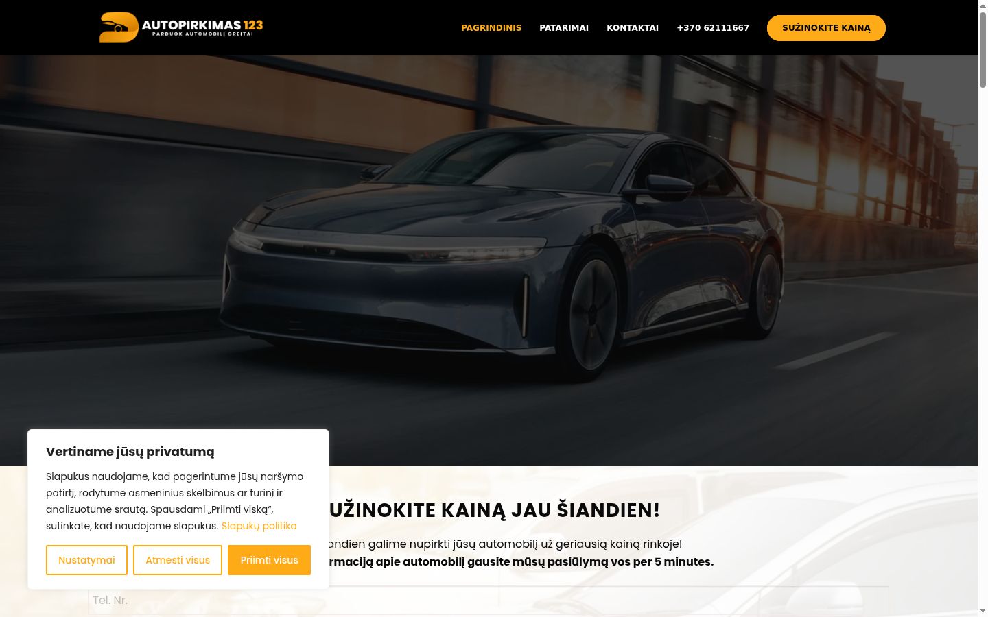 Zrzut ekranu banera zgody wyświetlanego przed jakąkolwiek interakcją