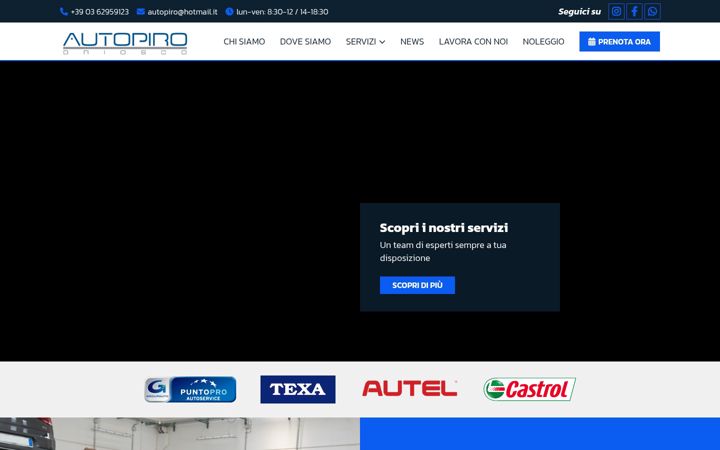Snimka zaslona za autopiro.it