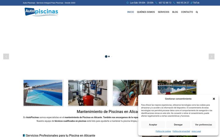 Ekrānuzņēmums no autopiscinas.com