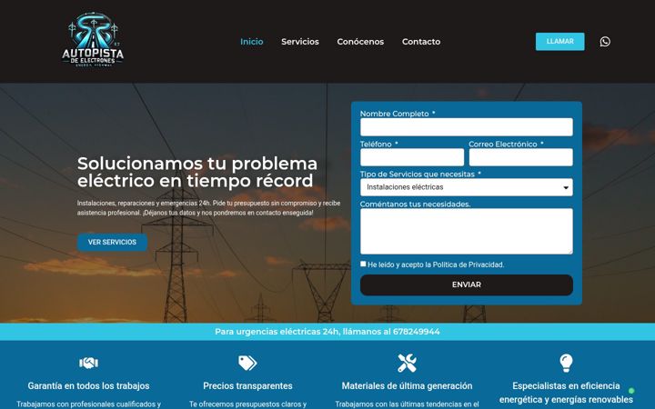 Screenshot of autopistadeelectrones.es