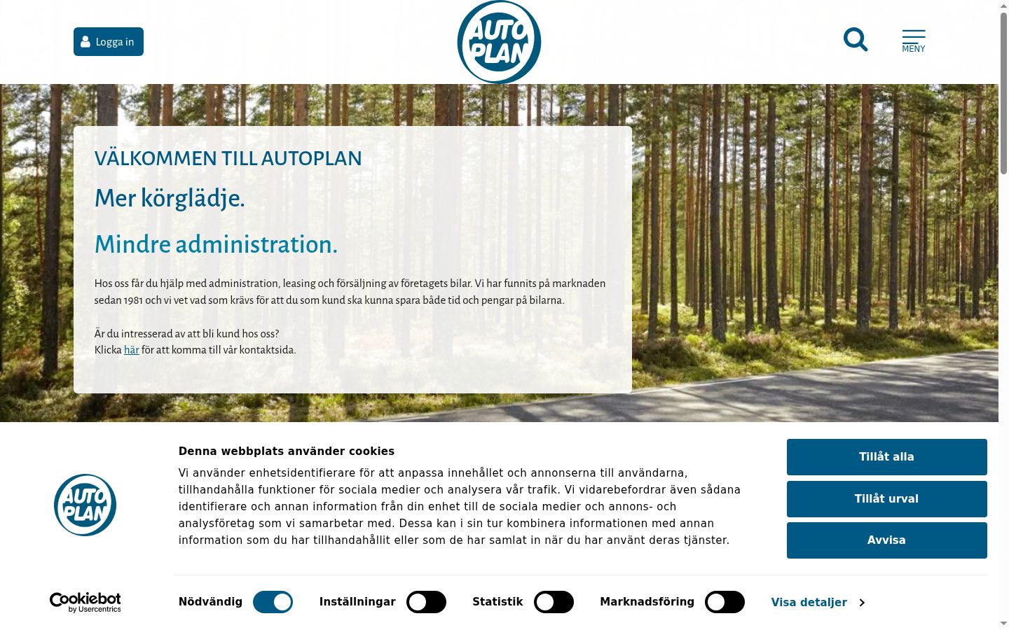 Sutikimo reklamjuostės, rodytos prieš bet kokią sąveiką, ekrano kopija