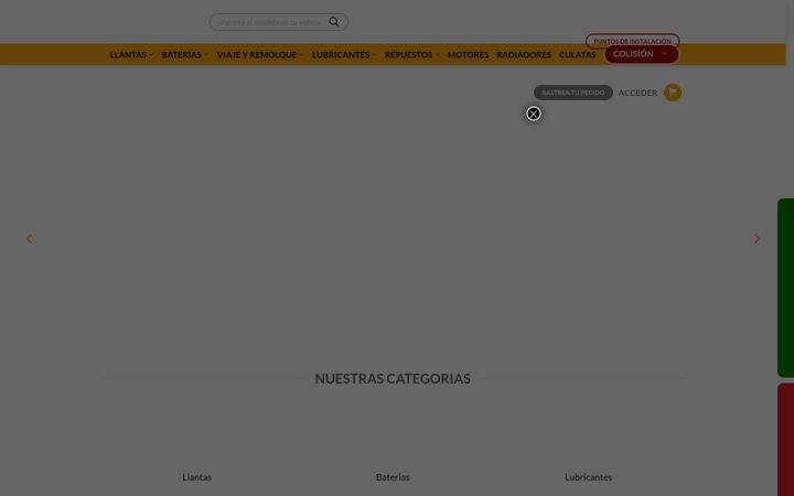 Screenshot of autoplanet.com.co